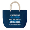 Sac de plage Bleu anse corde Emmanuel Parfait