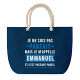 Sac de plage Bleu anse corde Emmanuel Parfait