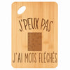 Planche bambou gravée personnalisée femme homme idée cadeau Fête des Mères Fête des Pères apéro papa maman prénom cuisine plateau fromage