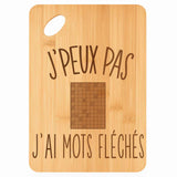 Planche bambou gravée personnalisée femme homme idée cadeau Fête des Mères Fête des Pères apéro papa maman prénom cuisine plateau fromage