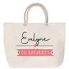 Sac Fête des Mères Mamie Famille Idée Cadeau anniversaire Noël Travail Boulot Métier Départ Retraite Collègue Femme cabas shopping plage