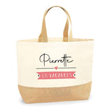 Sac Jute Fête des Mères Fêtes des Pères Mamie Papi Famille Idée Cadeau anniversaire Noël Travail Boulot Métier Départ Retraite Collègue Femme Homme