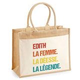 Sac Fête des Mères Mamie MAman Soeur Femme Famille Idée Cadeau anniversaire Noël Travail Boulot Métier Départ Retraite Collègue Femme cabas shopping plage