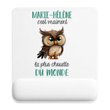 Tapis de souris ergonomique avec repose-poignet, accessoire bureau pour femme et homme, fête des pères, cadeau pas cher, idée cadeau fête des mères, secret santa, départ à la retraite, télétravail et gaming
