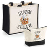 Cabas homme ou femme sac plage ou shopping tote bag pochette trousse Idée cadeau original pour anniversaire Noël travail départ retraite collègue famille fete des mères fetes des pères papa maman mamie papi