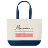 Sac de shopping bleu Marraine en Vacances