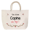 Sac Fête des Mères Mamie Famille Idée Cadeau anniversaire Noël Travail Boulot Métier Départ Retraite Collègue Femme cabas shopping plage