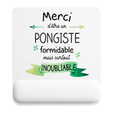 Tapis de souris ergonomique avec repose-poignet, accessoire bureau pour femme et homme, fête des pères, cadeau pas cher, idée cadeau fête des mères, secret santa, départ à la retraite, télétravail et gaming
