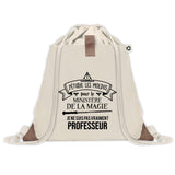 Sac à dos avec pochette Professeur Ministère de la Magie