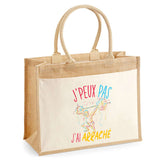 Sac Fête des Mères Mamie Famille Idée Cadeau anniversaire Noël Travail Boulot Métier Départ Retraite Collègue Femme cabas shopping plage Homme Papa Papi Pères Frère