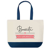 Sac de shopping bleu Bassiste en Vacances