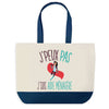 Sac de shopping bleu J'peux pas Aide Ménagère