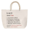 Sac Fête des Mères Mamie Famille Idée Cadeau anniversaire Noël Travail Boulot Métier Départ Retraite Collègue Femme cabas shopping plage