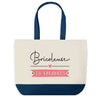 Sac de shopping bleu Bricoleuse en Vacances