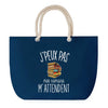 Sac de plage Bleu anse corde J'peux Pas Roman Lire