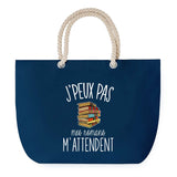 Sac de plage Bleu anse corde J'peux Pas Roman Lire