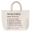 Sac Fête des Mères Mamie Famille Idée Cadeau anniversaire Noël Travail Boulot Métier Départ Retraite Collègue Femme cabas shopping plage