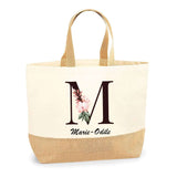 Sac Jute Fête des Mères Fêtes des Pères Mamie Papi Famille Idée Cadeau anniversaire Noël Travail Boulot Métier Départ Retraite Collègue Femme Homme