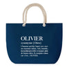 Sac de plage Bleu anse corde Olivier Définition Homme