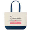 Sac de shopping bleu Françoise en Vacances