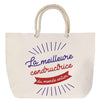 Sac Fête des Mères Mamie Famille Idée Cadeau anniversaire Noël Travail Boulot Métier Départ Retraite Collègue Femme cabas shopping plage