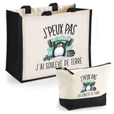 Cabas homme ou femme sac plage ou shopping tote bag pochette trousse Idée cadeau original pour anniversaire Noël travail départ retraite collègue famille fete des mères fetes des pères papa maman mamie papi