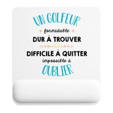 Tapis de souris ergonomique avec repose-poignet, accessoire bureau pour femme et homme, fête des pères, cadeau pas cher, idée cadeau fête des mères, secret santa, départ à la retraite, télétravail et gaming