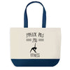 Sac de shopping bleu J'peux pas Fitness