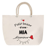 Sac Fête des Mères Mamie Famille Idée Cadeau anniversaire Noël Travail Boulot Métier Départ Retraite Collègue Femme cabas shopping plage