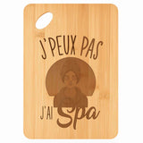 Planche bambou gravée personnalisée femme homme idée cadeau Fête des Mères Fête des Pères apéro papa maman prénom cuisine plateau fromage