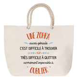 Sac Fête des Mères Mamie Famille Idée Cadeau anniversaire Noël Travail Boulot Métier Départ Retraite Collègue Femme cabas shopping plage