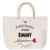 Sac Fête des Mères Mamie Famille Idée Cadeau anniversaire Noël Travail Boulot Métier Départ Retraite Collègue Femme cabas shopping plage