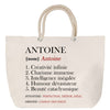 Sac Fête des Mères Mamie Famille Idée Cadeau anniversaire Noël Travail Boulot Métier Départ Retraite Collègue Femme cabas shopping plage
