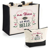Sac Fête des Mères Mamie Famille Idée Cadeau anniversaire Noël Travail Boulot Métier Départ Retraite Collègue Femme cabas shopping plage