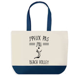 Sac de shopping bleu J'peux pas Beach Volley 2