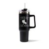 Mug isotherme Noir Maman J'peux pas