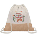 Sac Fête des Mères Mamie Famille Idée Cadeau anniversaire Noël Travail Boulot Métier Départ Retraite Collègue Femme cabas shopping plage