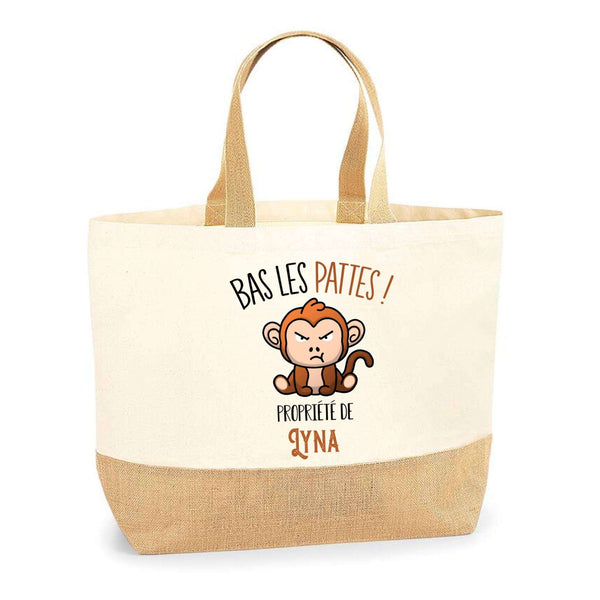 Sac Jute Fête des Mères Fêtes des Pères Mamie Papi Famille Idée Cadeau anniversaire Noël Travail Boulot Métier Départ Retraite Collègue Femme Homme