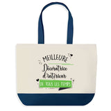 Sac de shopping bleu Meilleure Décoratrice d’Intérieur de tous les temps