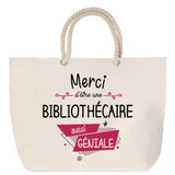 Sac Fête des Mères Mamie Famille Idée Cadeau anniversaire Noël Travail Boulot Métier Départ Retraite Collègue Femme cabas shopping plage