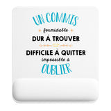 Tapis de souris ergonomique avec repose-poignet, accessoire bureau pour femme et homme, fête des pères, cadeau pas cher, idée cadeau fête des mères, secret santa, départ à la retraite, télétravail et gaming