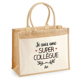 Sac Fête des Mères Mamie MAman Soeur Femme Famille Idée Cadeau anniversaire Noël Travail Boulot Métier Départ Retraite Collègue Femme cabas shopping plage