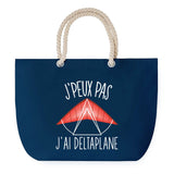 Sac de plage Bleu anse corde J'peux Pas Deltaplane