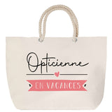 Sac Fête des Mères Mamie Famille Idée Cadeau anniversaire Noël Travail Boulot Métier Départ Retraite Collègue Femme cabas shopping plage