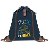 sac a dos bleu coton recycle avec pochette idee cadeau originale pour collegue ami prof ou membre de la famille cadeau mixte noel anniversaire secret santa ou depart au travail sac leger pratique et ecologique design breton moderne