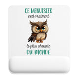Tapis de souris ergonomique avec repose-poignet, accessoire bureau pour femme et homme, fête des pères, cadeau pas cher, idée cadeau fête des mères, secret santa, départ à la retraite, télétravail et gaming