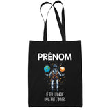 Tote Bag personnalisable Prénom/Métier Seul Unique Astronaute - Planetee