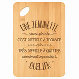 Planche bambou gravée personnalisée femme idée cadeau Fête des Mères apéro 30×20 prénom cuisine plateau fromage anniversaire noel maman mamie