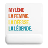 Tapis de souris ergonomique avec repose-poignet, accessoire bureau pour femme et homme, fête des pères, cadeau pas cher, idée cadeau fête des mères, secret santa, départ à la retraite, télétravail et gaming