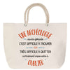 Sac Fête des Mères Mamie Famille Idée Cadeau anniversaire Noël Travail Boulot Métier Départ Retraite Collègue Femme cabas shopping plage